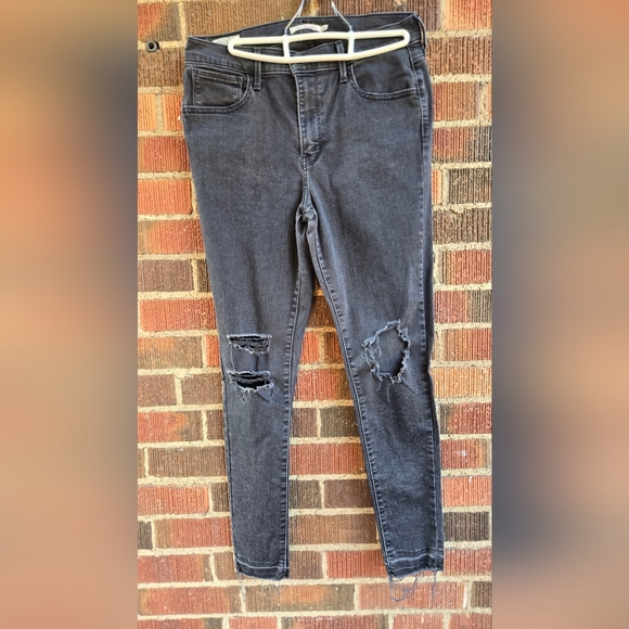 Levi's 720 Black 'Super Skinny' Jeans - Picture 1 of 7